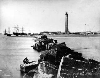 Faro de Port Said, c.1875